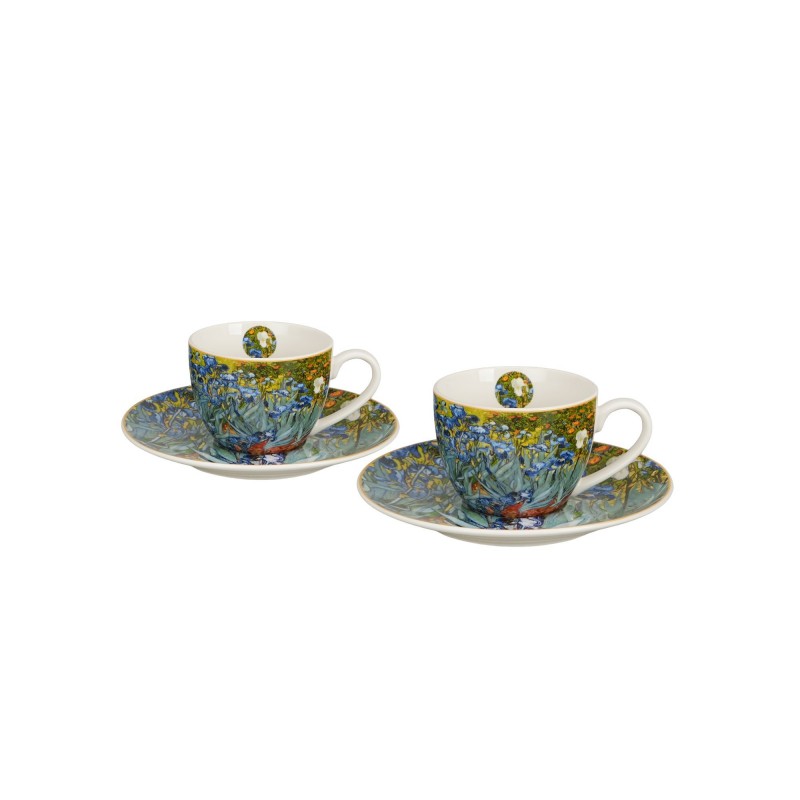 Espresso puodelių rinkinys IRISAI, porcelianas, 110ml, 2 vnt