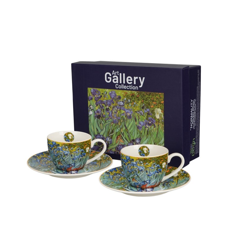 Espresso puodelių rinkinys IRISAI, porcelianas, 110ml, 2 vnt