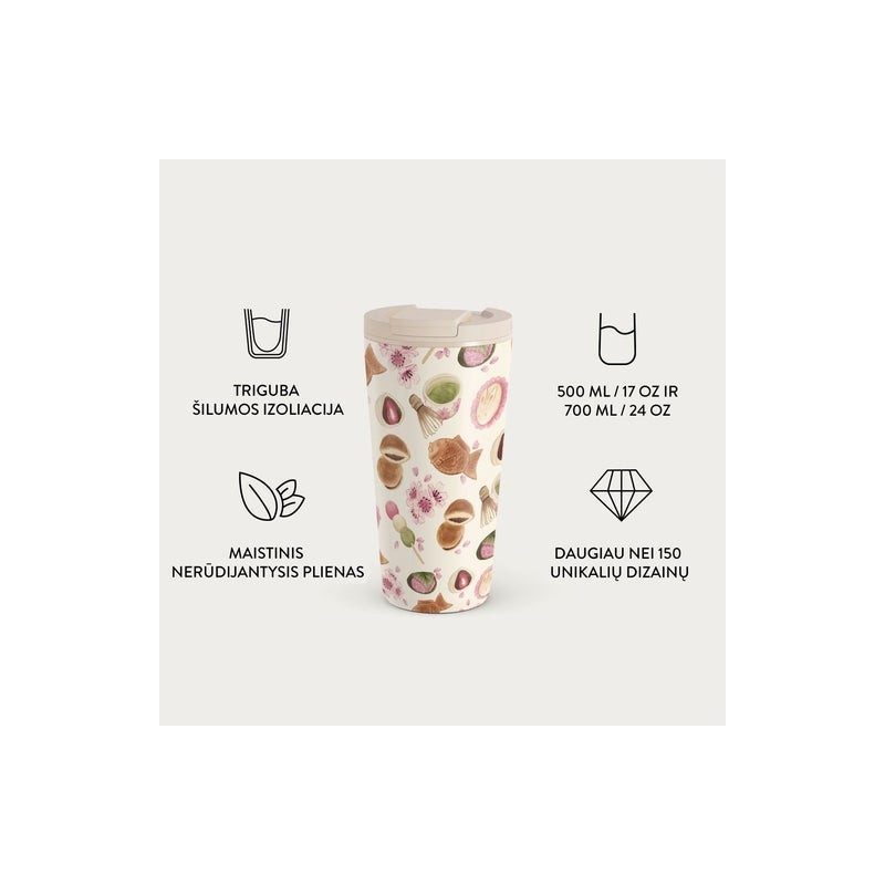 Termo puodelis KAVINĖ JAPONIJOJE, 500 ml