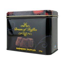 Šokoladiniai triufeliai su avietėmis, 200 g