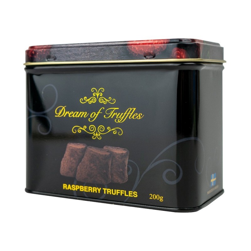 Šokoladiniai triufeliai su avietėmis, 200 g