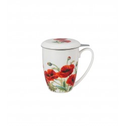 Puodelis su sieteliu ir dangteliu AGUONOS, 360ml