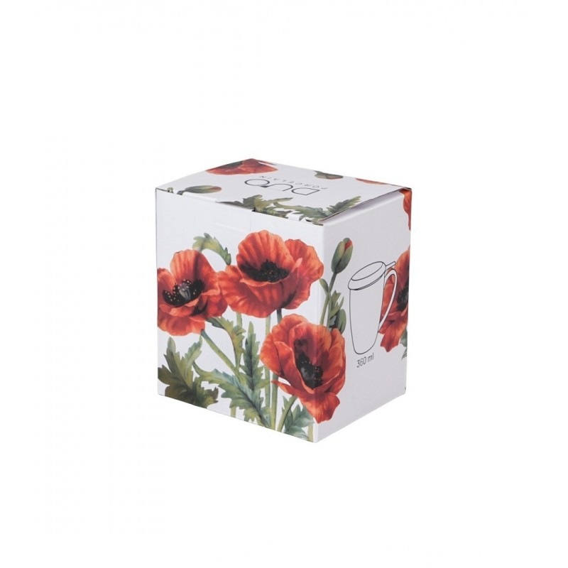 Puodelis su sieteliu ir dangteliu AGUONOS, 360ml