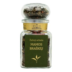 Žalioji MAMOS BRAŠKIŲ arbata, 40g (stikl.)