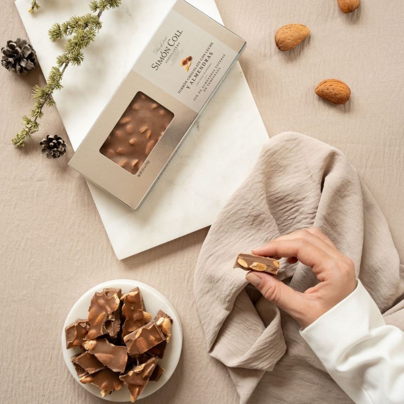 Pieninis šokoladas TURRON su migdolais SIMON COLL, 250g