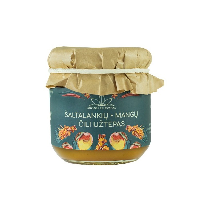 ŠALTALANKIŲ, MANGŲ ir ČILI užtepas, 225 g