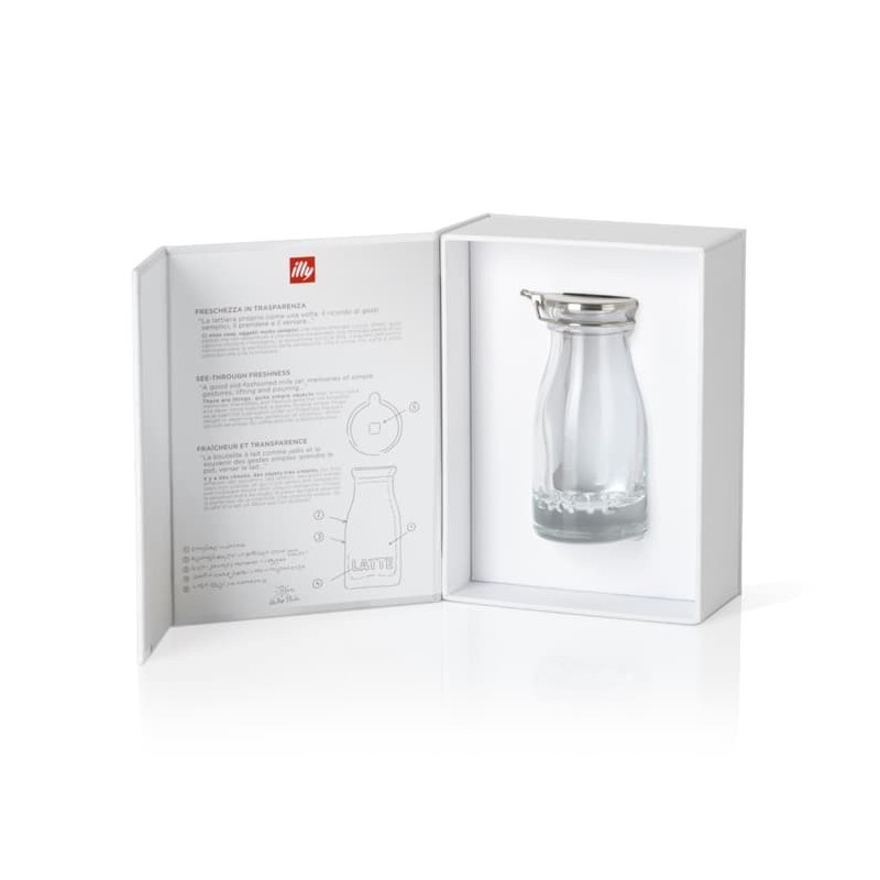 Stiklinis indas pienui illy (95ml)