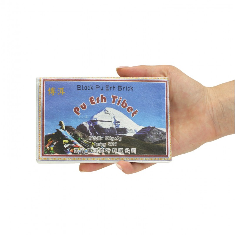 Juodojo PU-ERH plokštė TIBETAS 120 g, zhuan cha forma, 2019 m