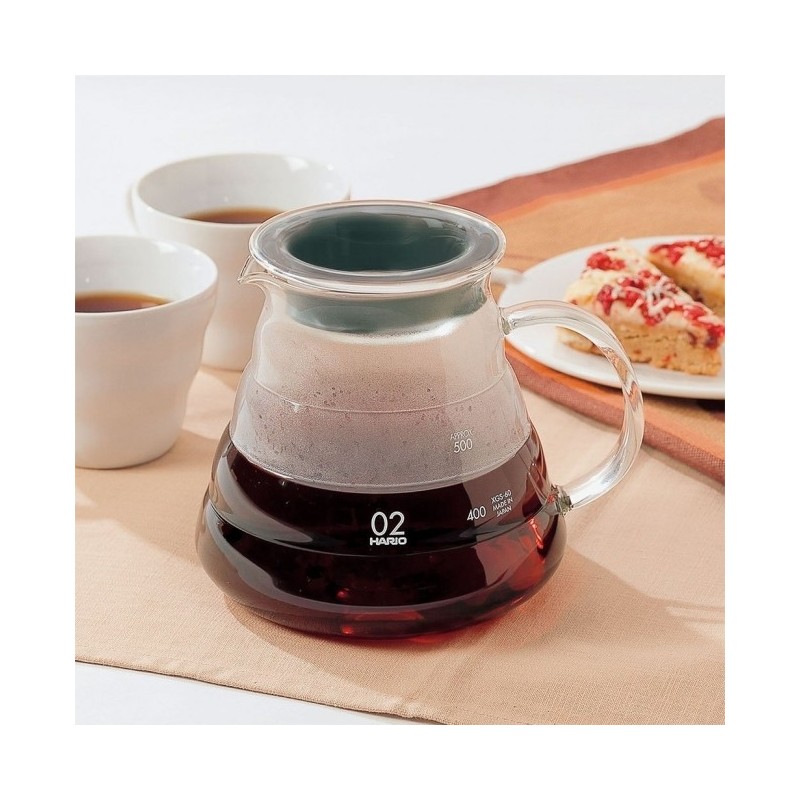 Hario V60 stiklinis ąsotėlis kavai, 600 ml